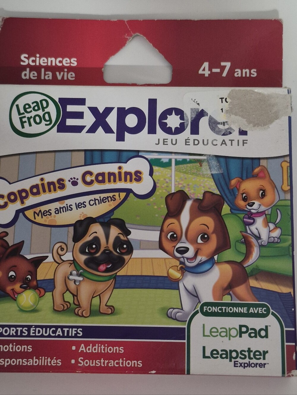 LeapFrog Explorer Pet Pals 2 “Copains Canins” French Version LeapPad Leapster
